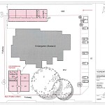 Anhand von Plänen erläuterte Andreas Peters die bereits beschlossene erste Maßnahme, die vorübergehende Auslagerung und Erweiterung der KiTa mit einer temporären Containeranlage (Variante B).